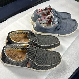 2 pairs of Hey Dudes